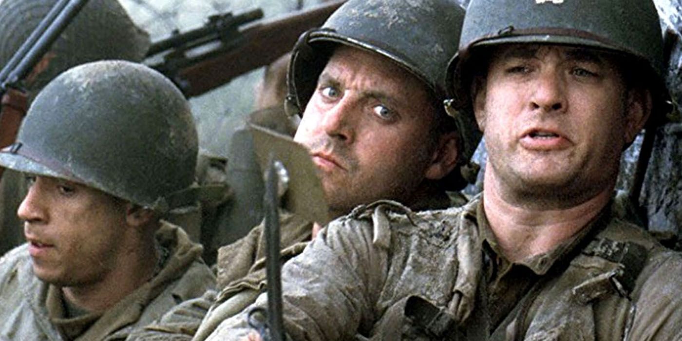 The Soldiers under fire in Saving Private Ryan.