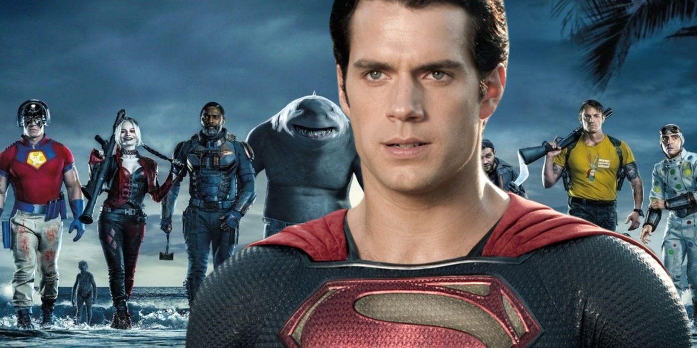 The Suicide Squad cast and Henry Cavill as Superman