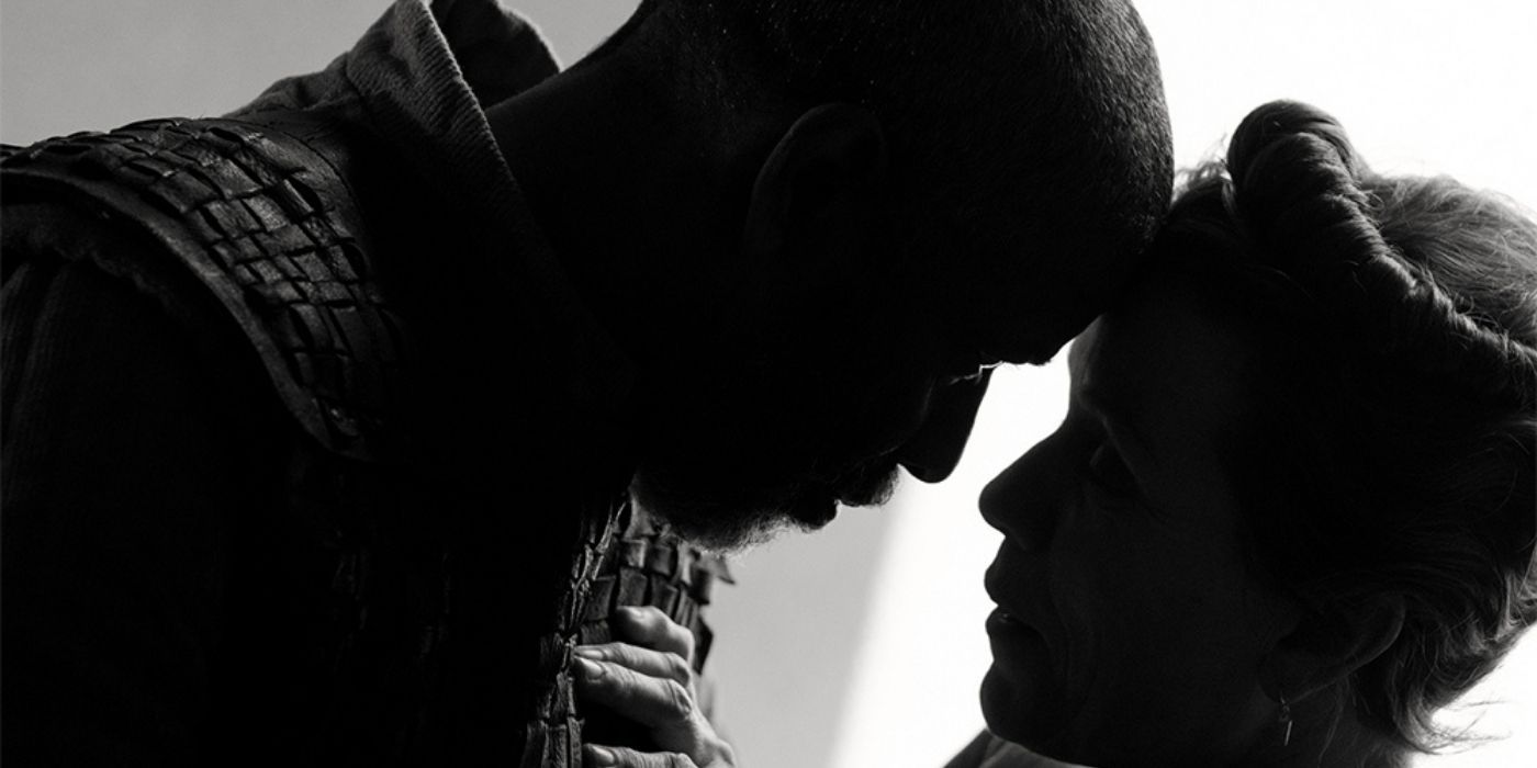 Denzel Washington and Frances McDormand in a still for the upcoming The Tragedy Of Macbeth