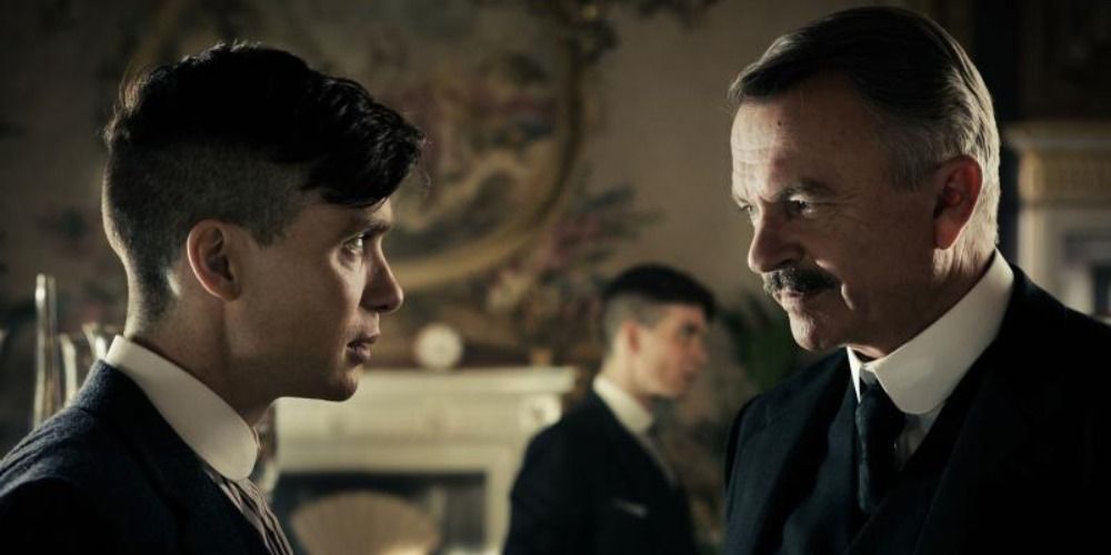 Inspector Campbell mocks Tommy after acquiring the guns in Peaky Blinders