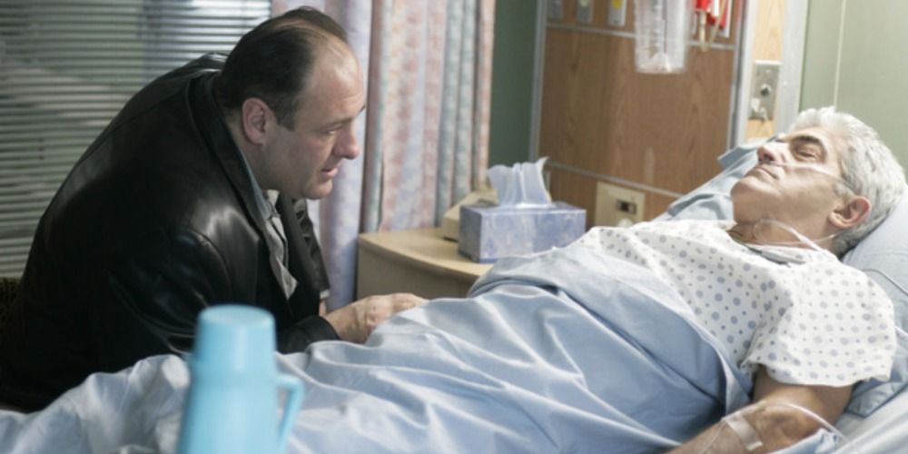 Tony visits Phil in the hospital in The Sopranos