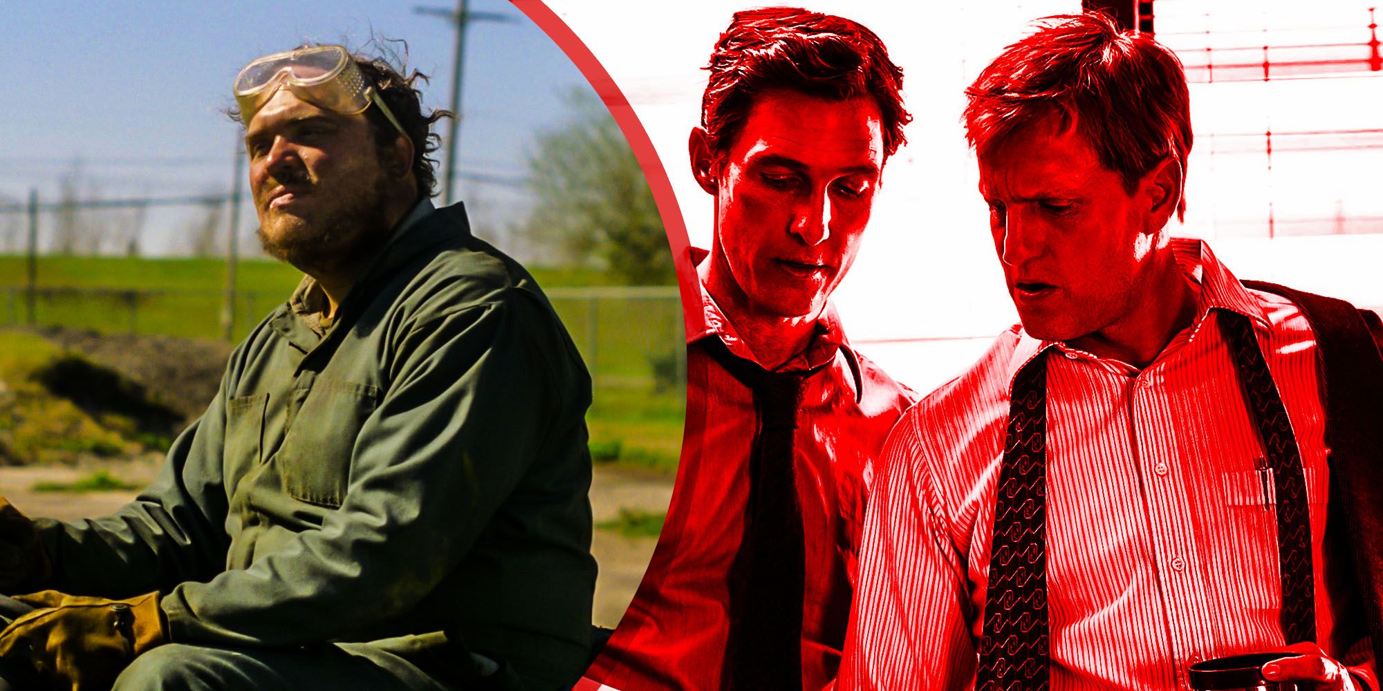 Errol Childress, Rust Cohle, and Marty Hart in True Detective season 1