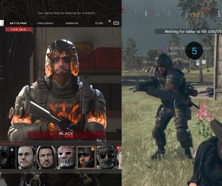Ultra Operator skin Call of Duty Warzone in-game screenshots.
