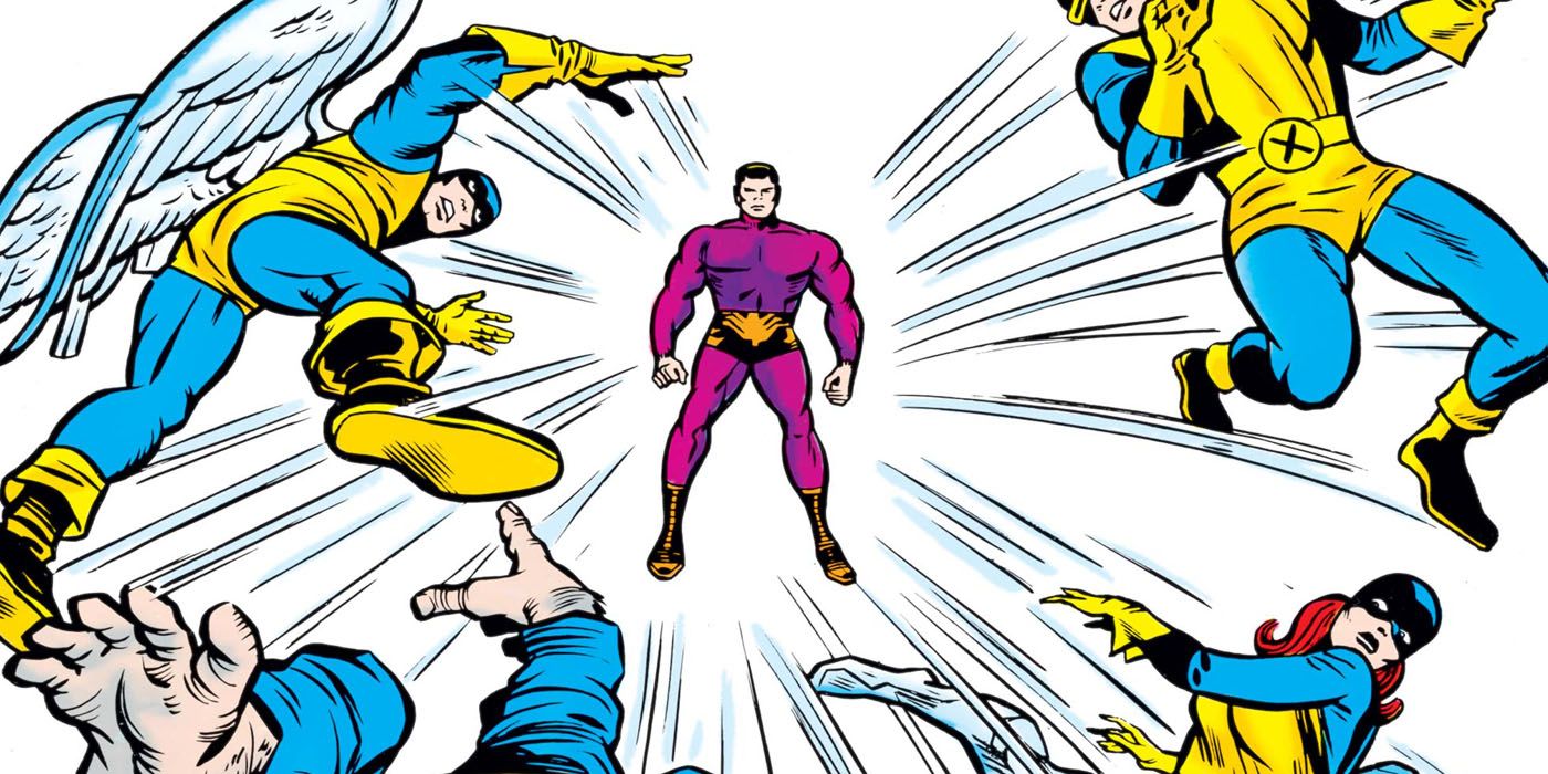 Unus, The Untouchable fighting the X-Men.