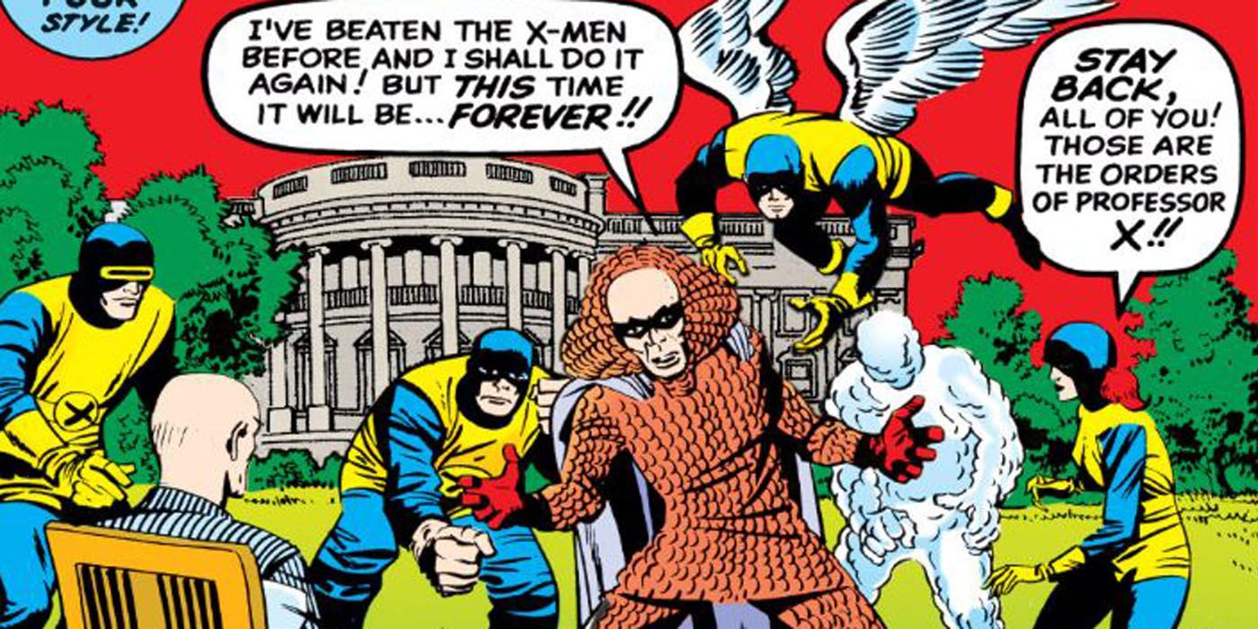 Vanisher fighting the X-Men.