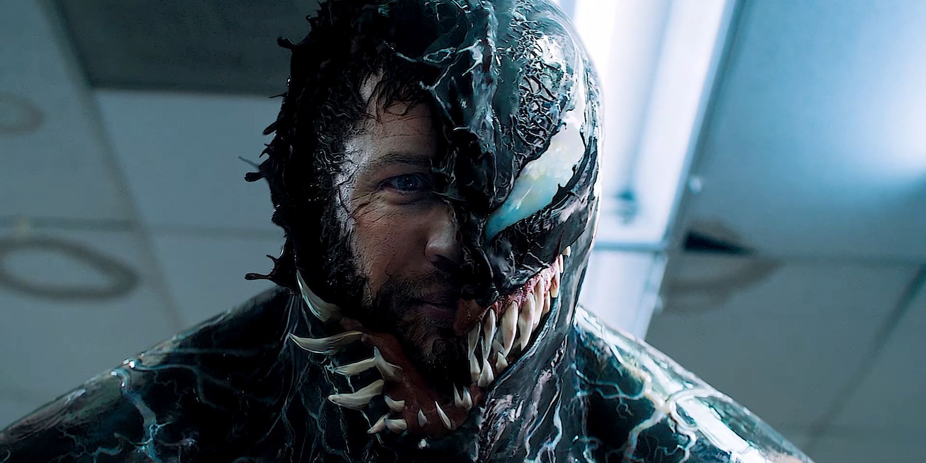 Venom and Eddie Brock revealing themselves in Venom