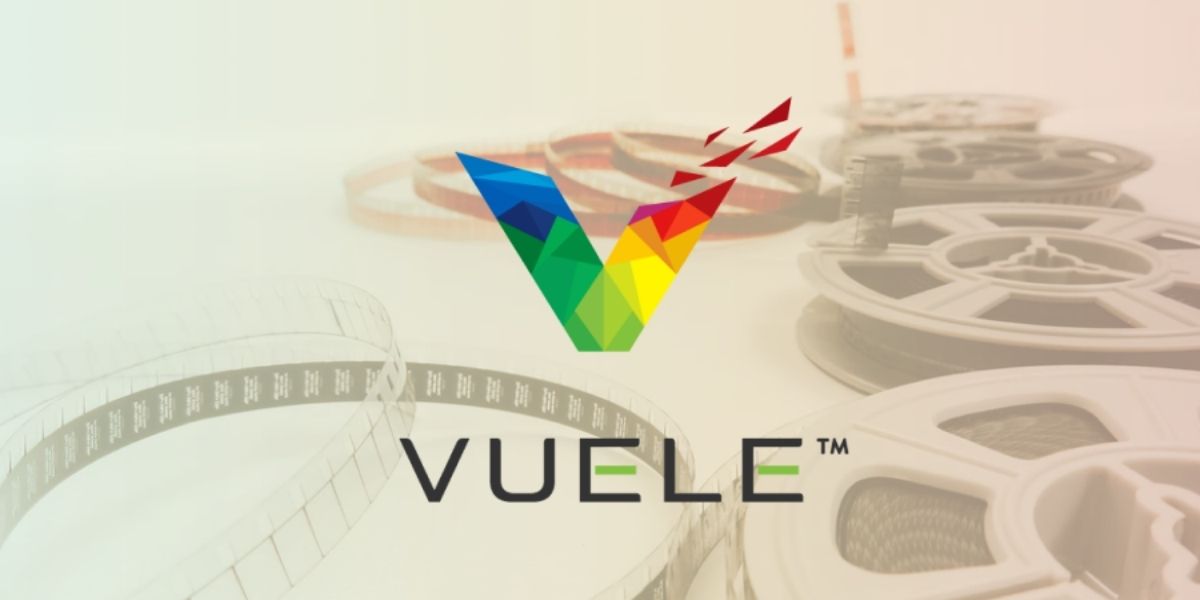 Vuele Logo With Film Reels