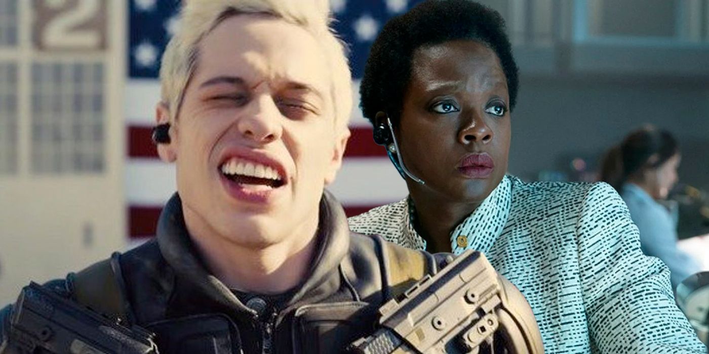 Split image of Blackguard and Amanda Waller in The Suicide Squad