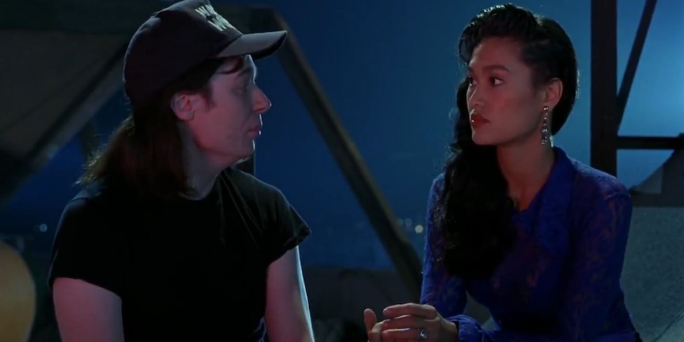 Wayne and Cassandra talking in Wayne's World