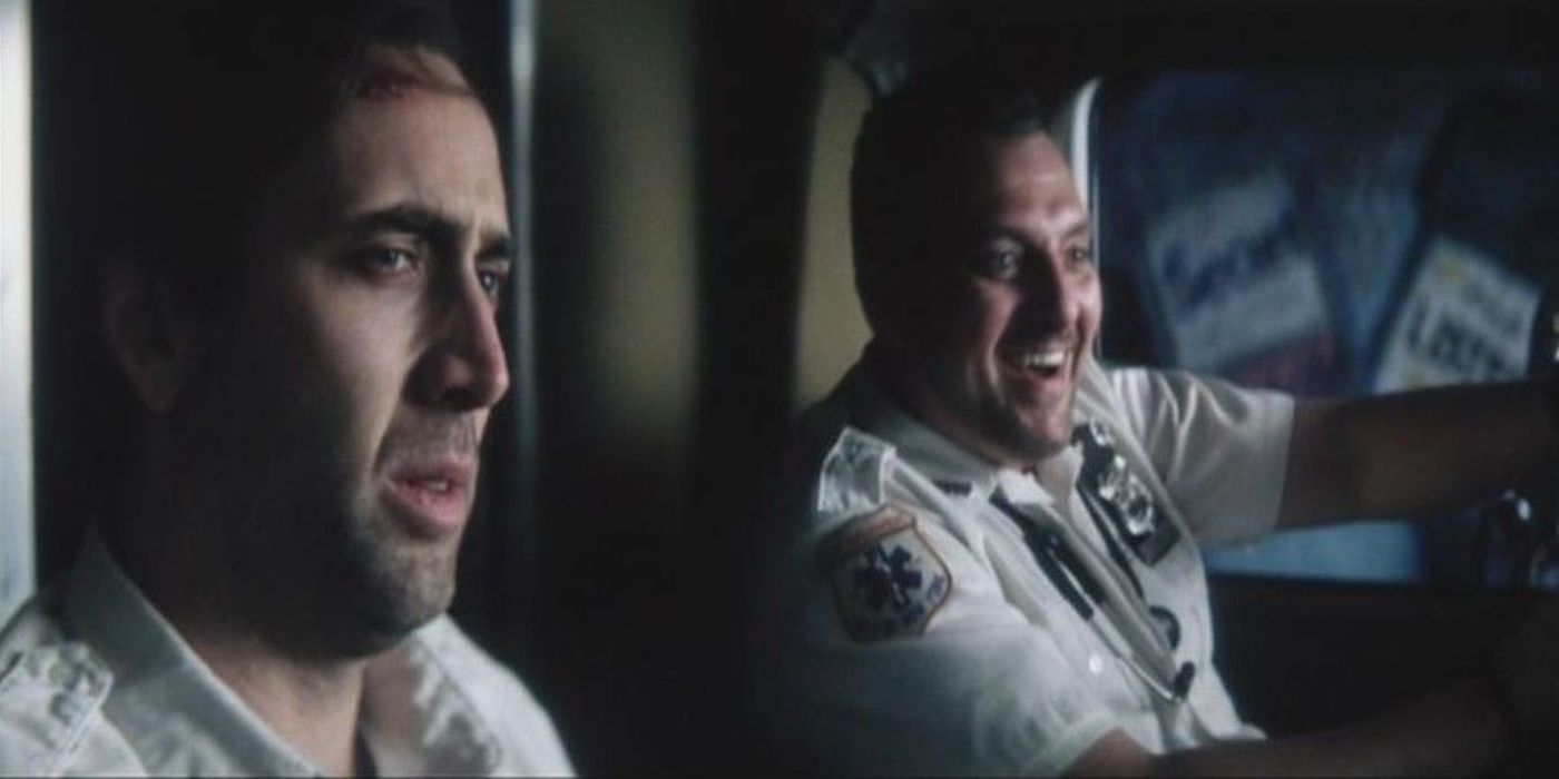 Bringing Out the Dead Nicholas Cage in ambulance