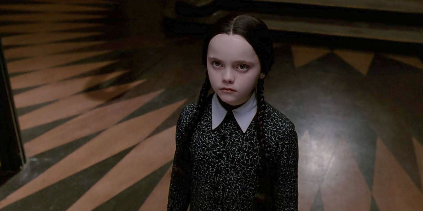 Wednesday Addams (Christina Ricci) staring in Addams Family