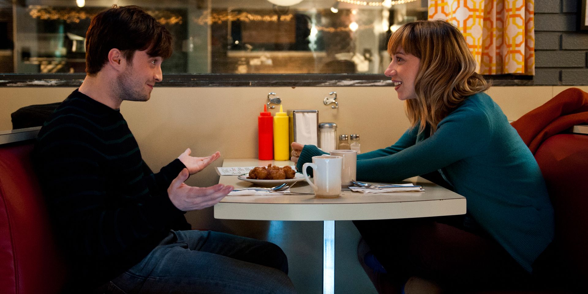 Daniel Radcliffe and Zoe Kazan in What If
