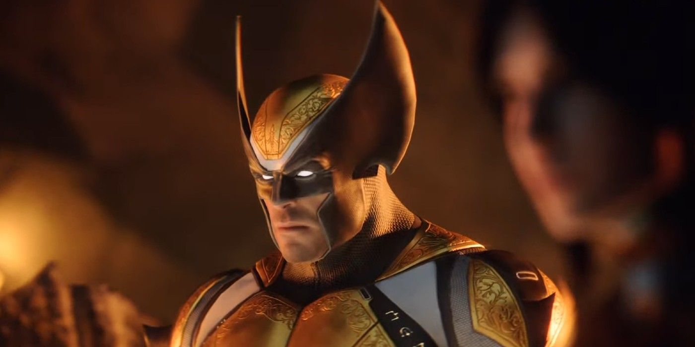 Wolverine looking down in the trailer for the game, Marvel's Midnight Suns