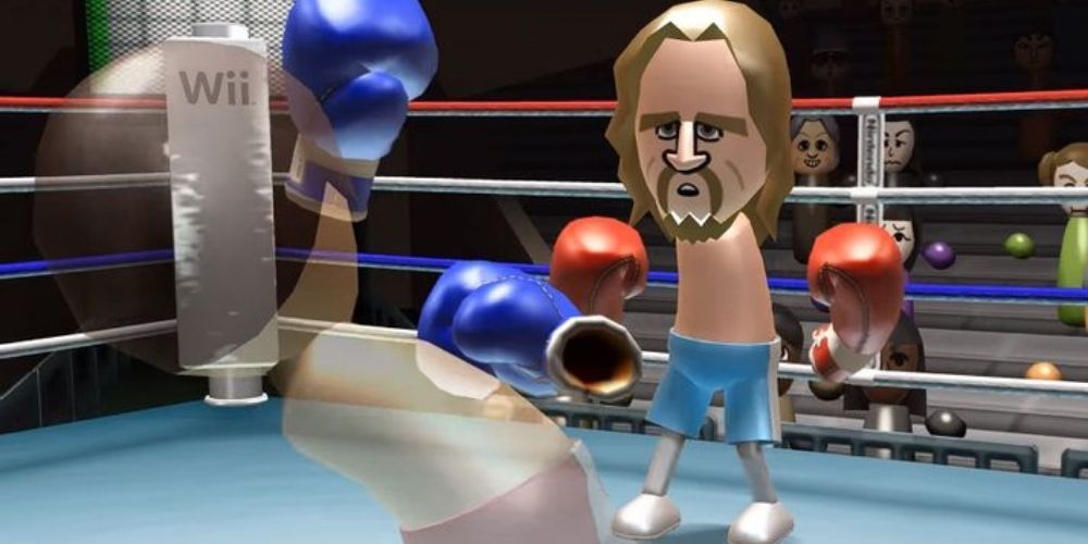 Virtual boxing in Nintendo's Wii Sports