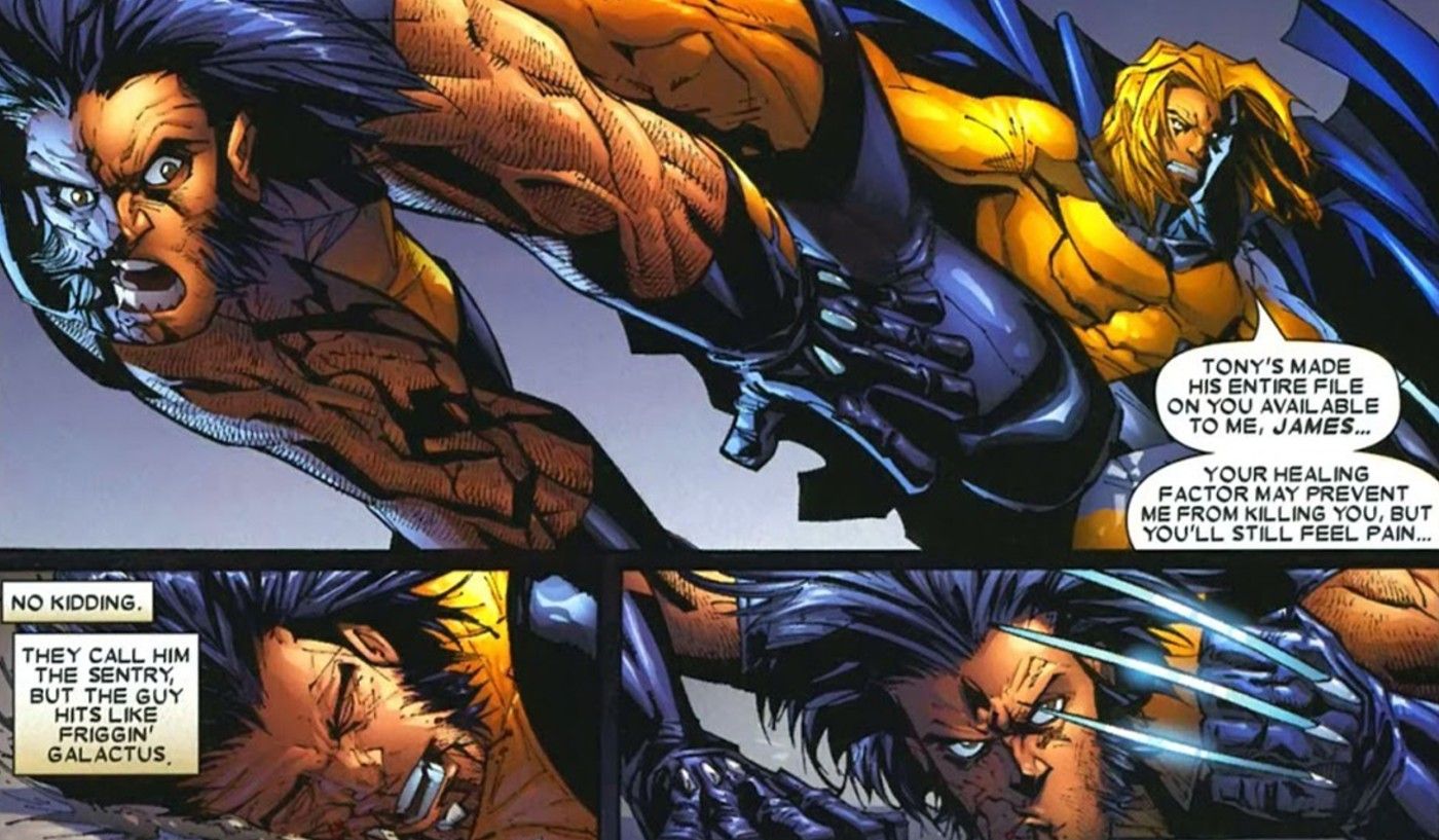 Wolverine-Sentry-Marvel-Comics-Fight