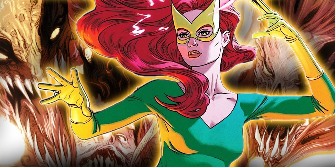 Jean Grey using her powers in X-Men comics.