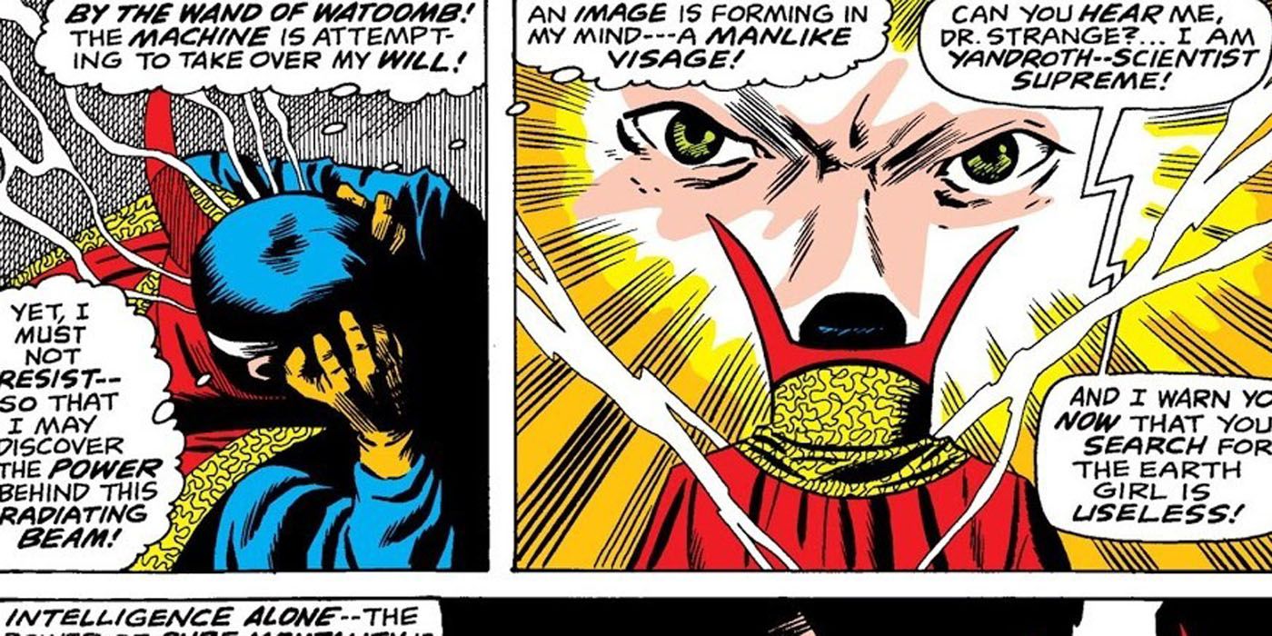 Yandroth threatening Doctor Strange.