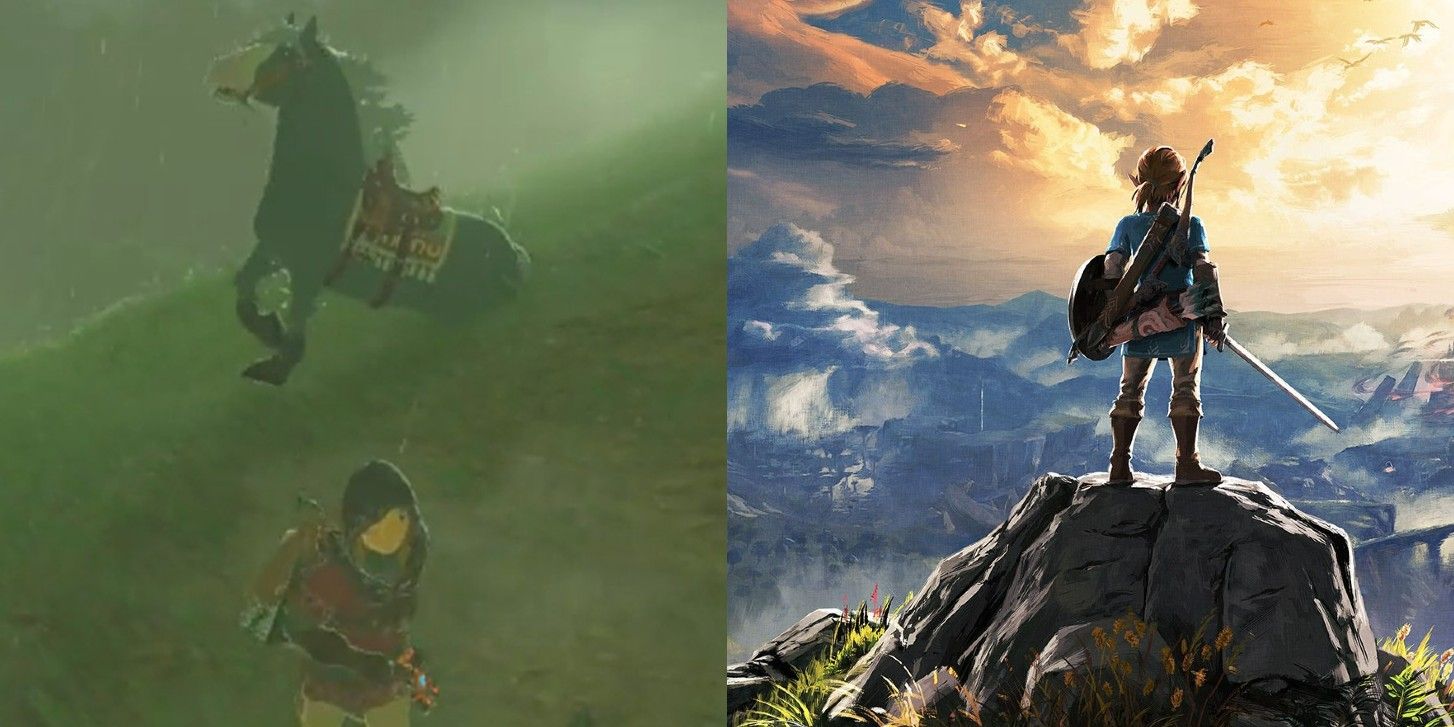 Zelda_ BOTW Horse Pops Out Of the Ground (1)