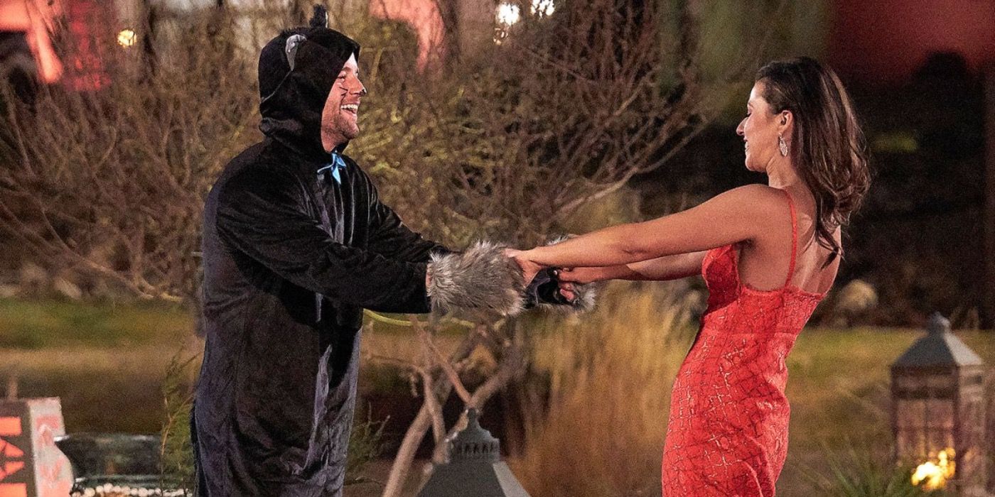 Connor Brennan in a cat costume on Night One of The Bachelorette.