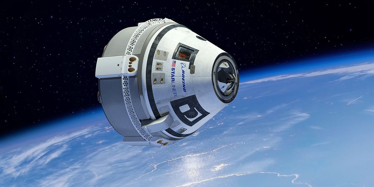 Illustration of Boeing Starliner in space