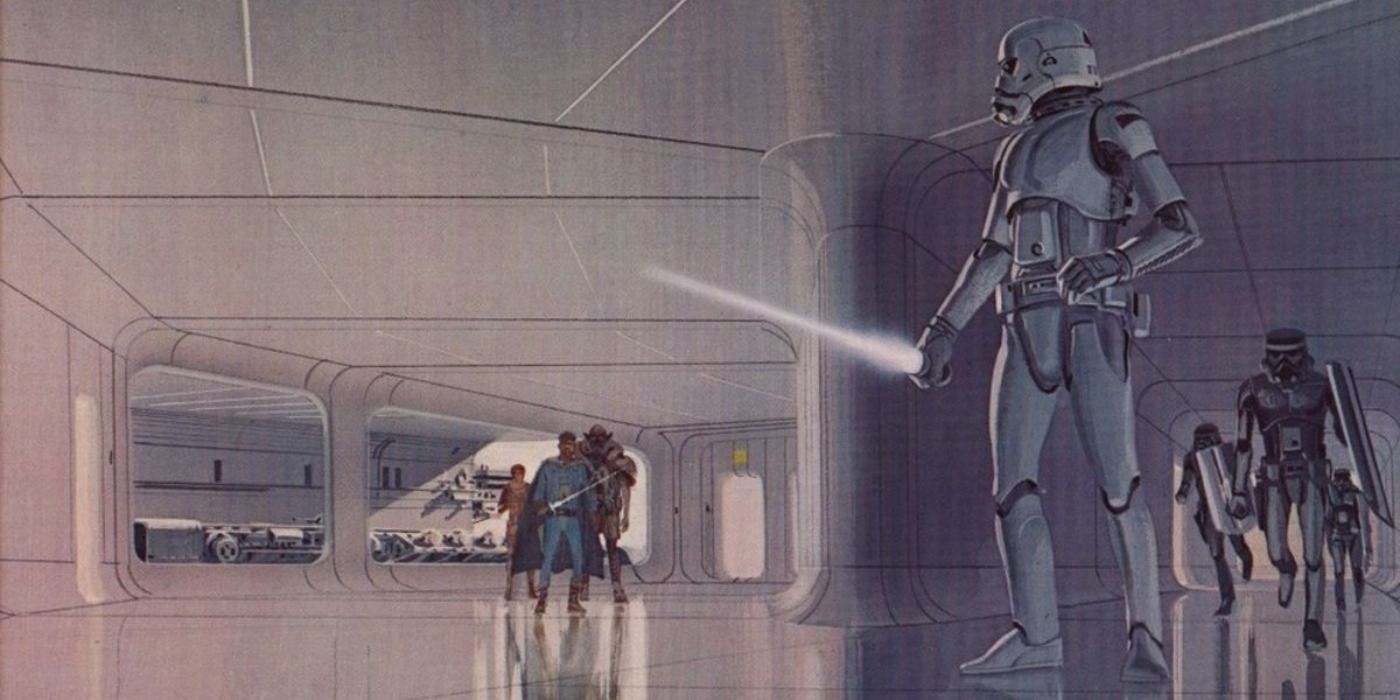 early Ralph McQuarrie concept art of TK issue stormtroopers later used in The Bad Batch