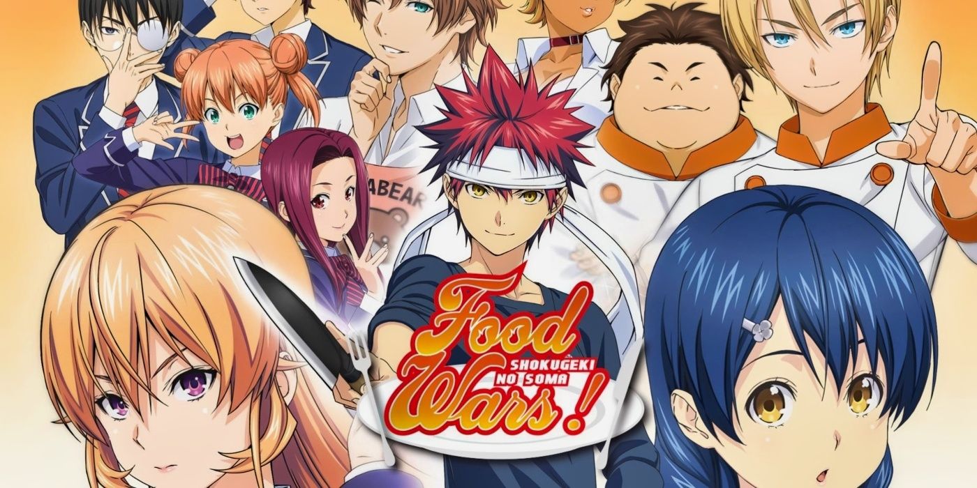 the characters from the Food Wars! anime.