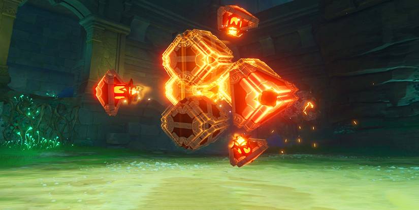 Genshin Impact's Perpetual Mechanical Array in combat.