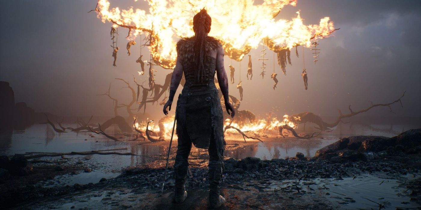 hellblade burning tree senua