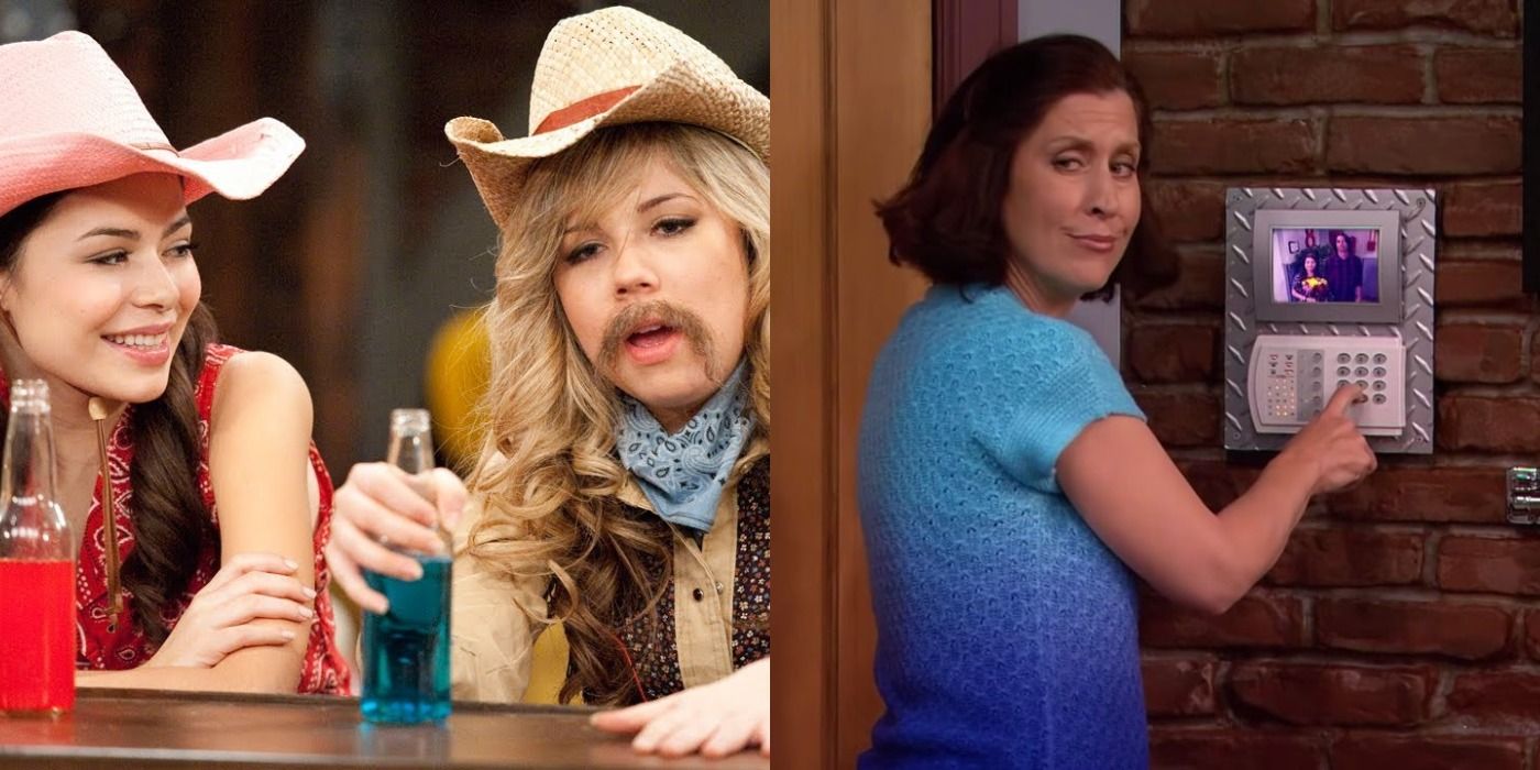 Split image of characters from Nickelodeon&rsquo;s iCarly.