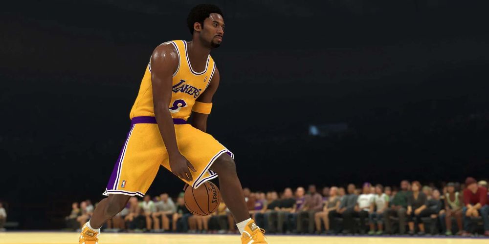 Kobe Bryant dribbles through legs in NBA 2K21