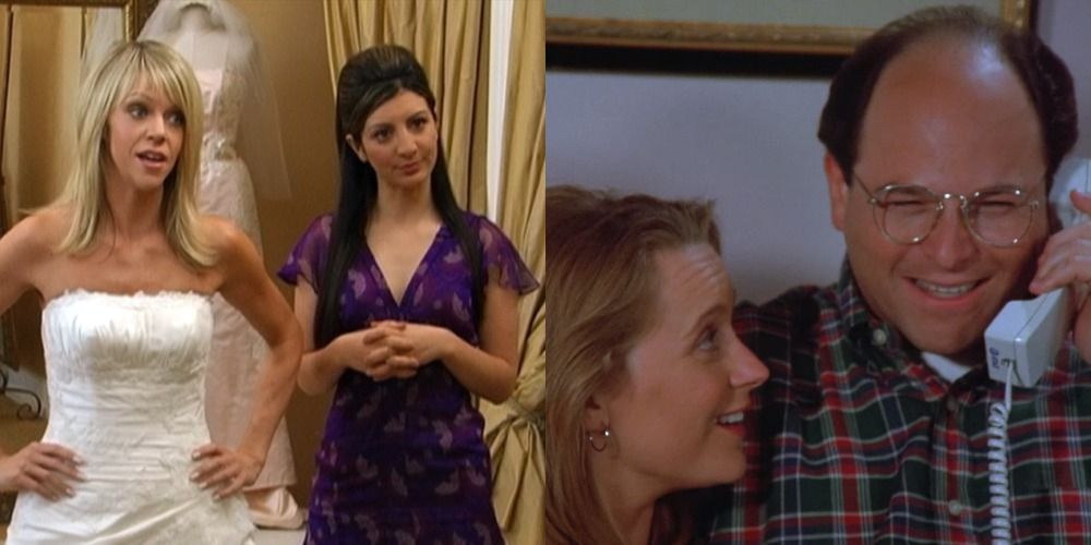 Dee and saleswoman in Always Sunny in Philadelphia/George and Susan in Seinfeld talking on the phone