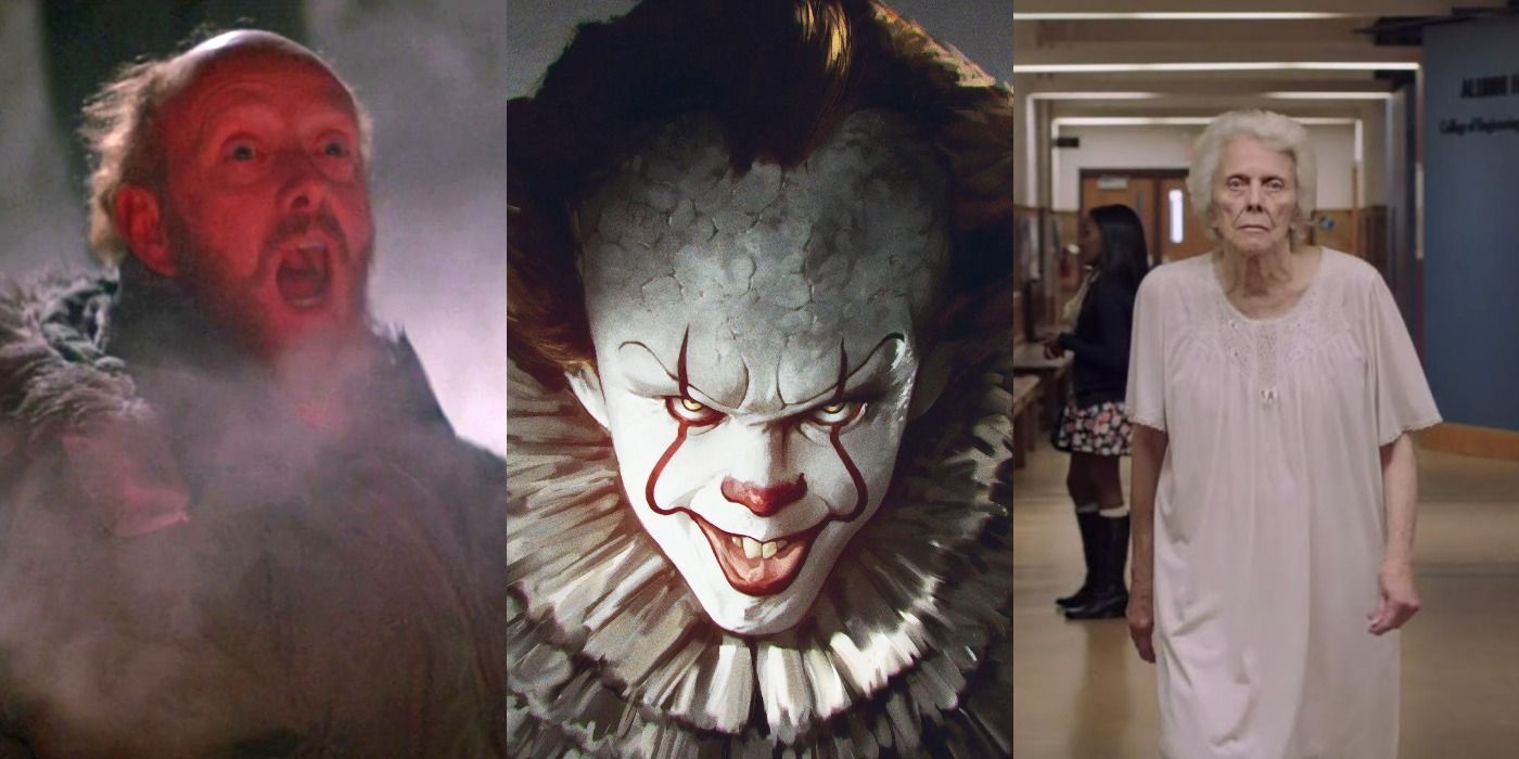 The Thing, Pennywise, and The Entity movie monsters.