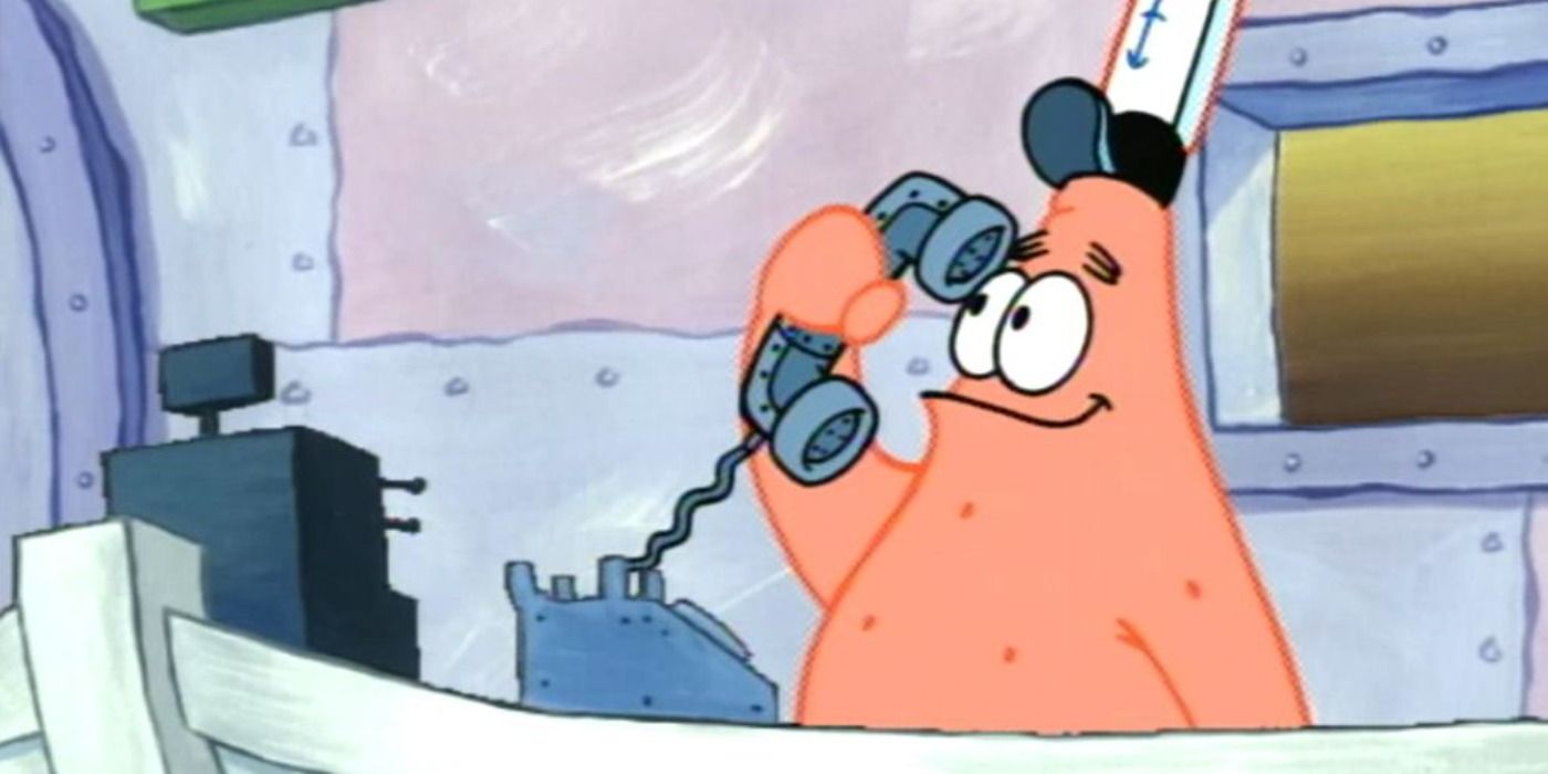 Patrick on the phone in SpongeBob SquarePants