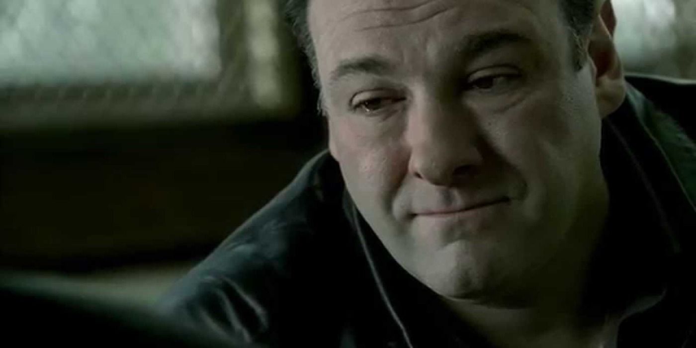 Tony with a look of regret in The Sopranos