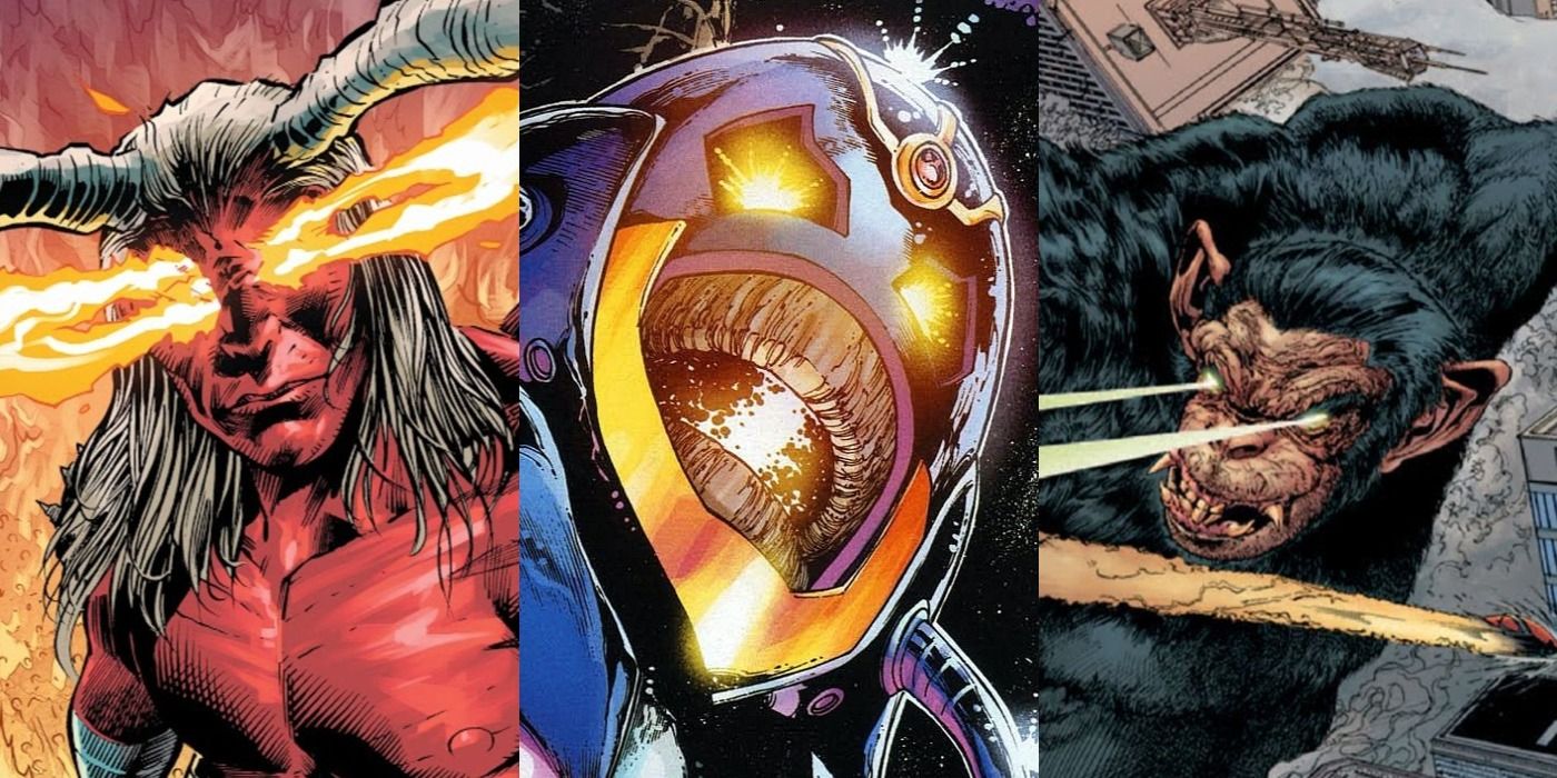 Trigon, Anti-Monitor, and Titano from the DC Universe.