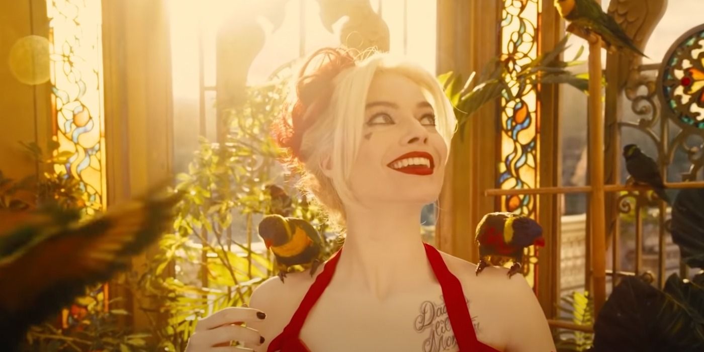 Harley Quinn in the bird cage in The Suicide Squad