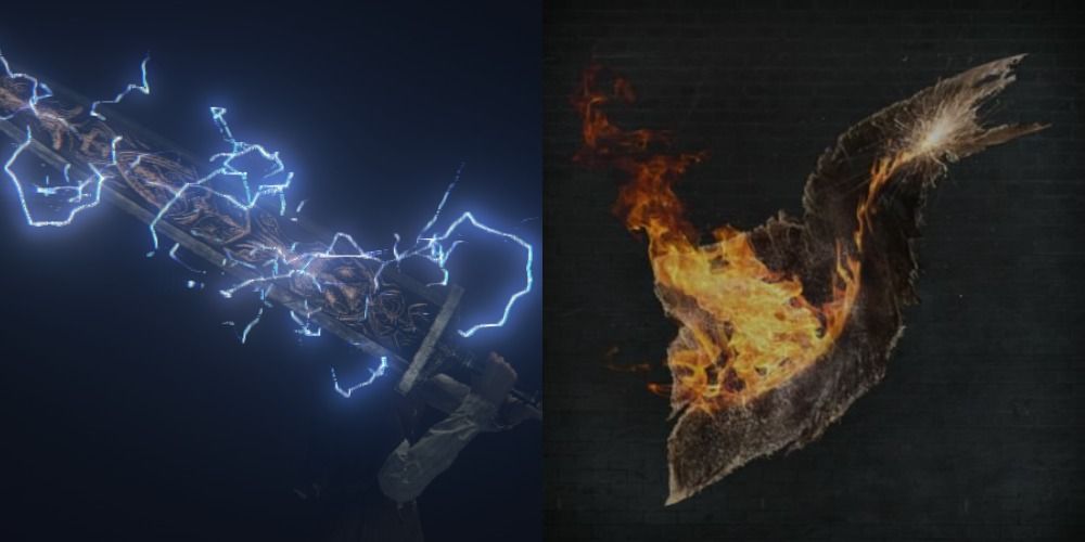 Bolt and Fire paper items from the Bloodborne video game.