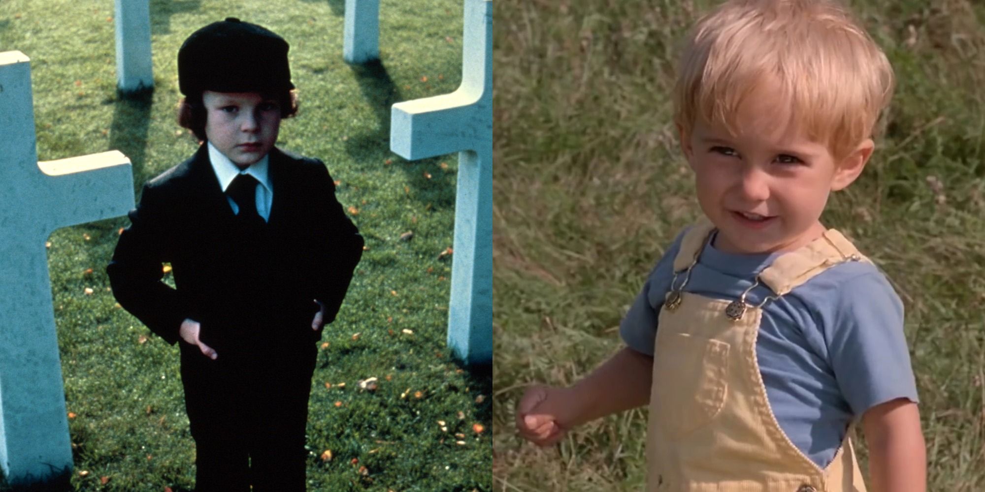 Jonathan Scott-Taylor as Damien in The Omen and Miko Hughes as Gage Creed in Pet Sematary