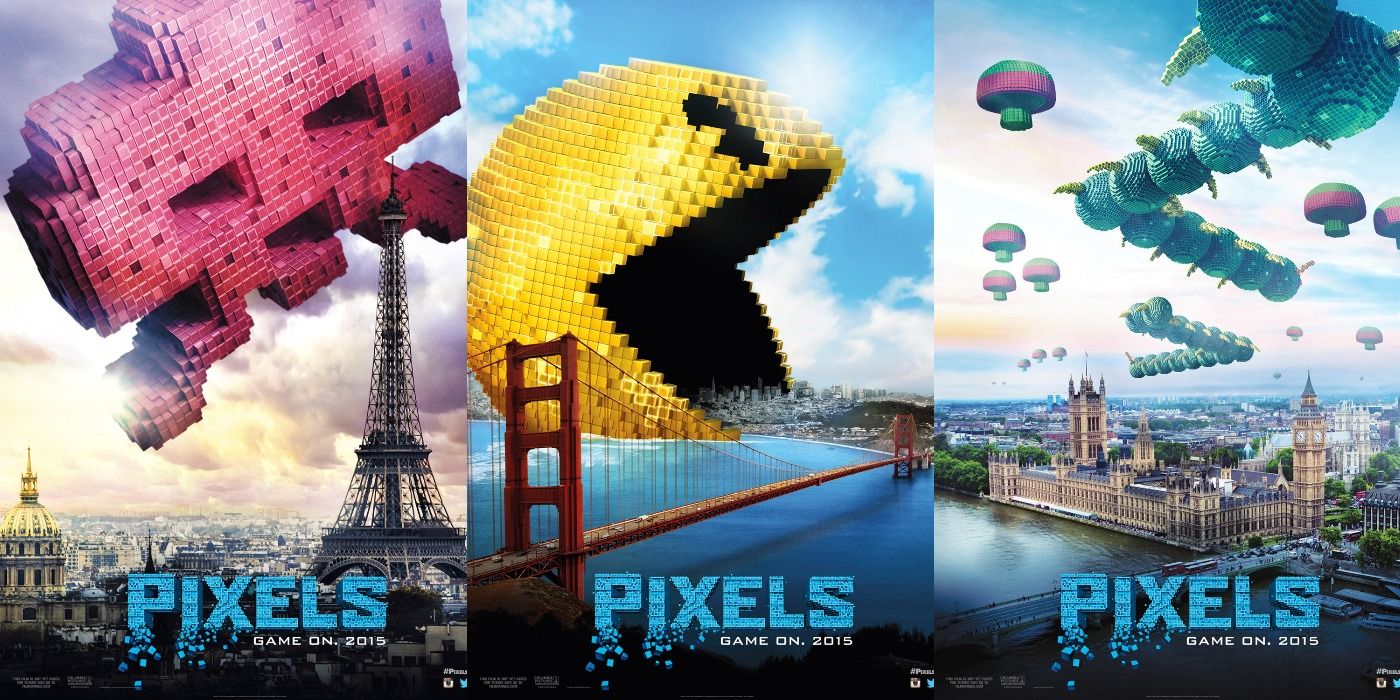 Three Pixels Movie Posters side by side.