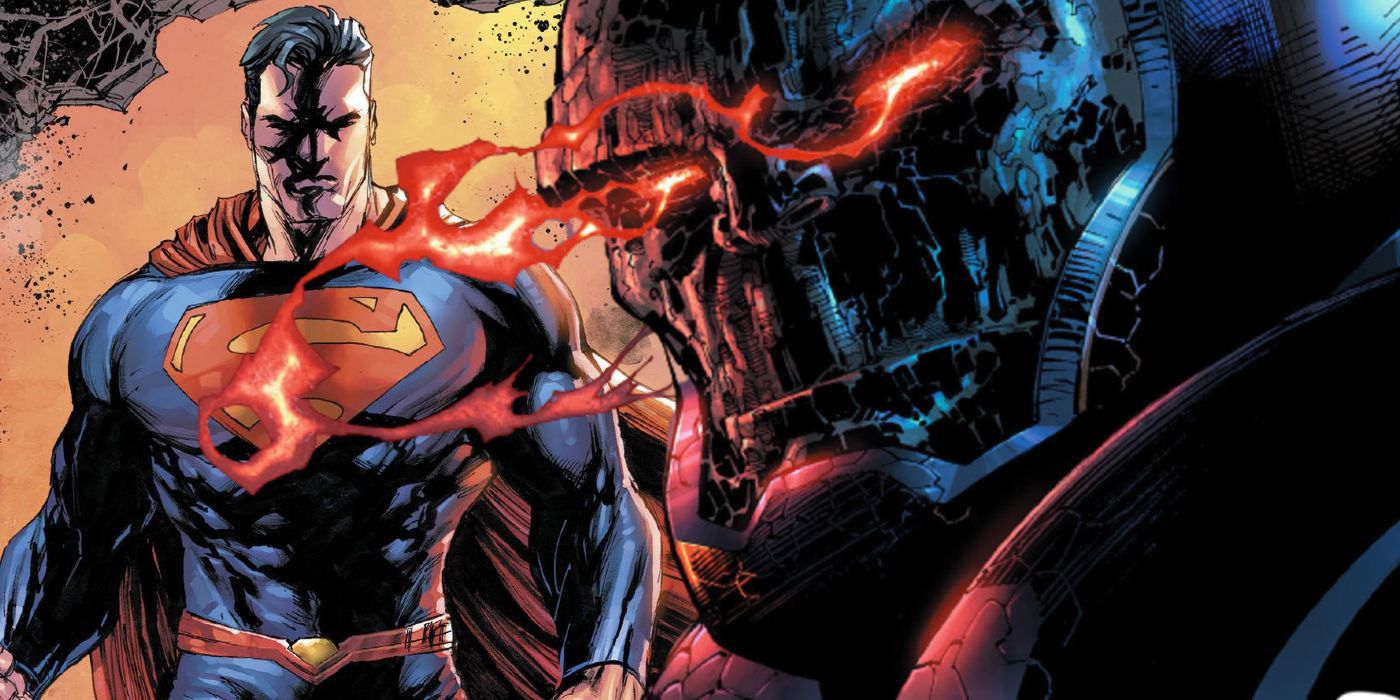 superman and darkseid omega beam header image