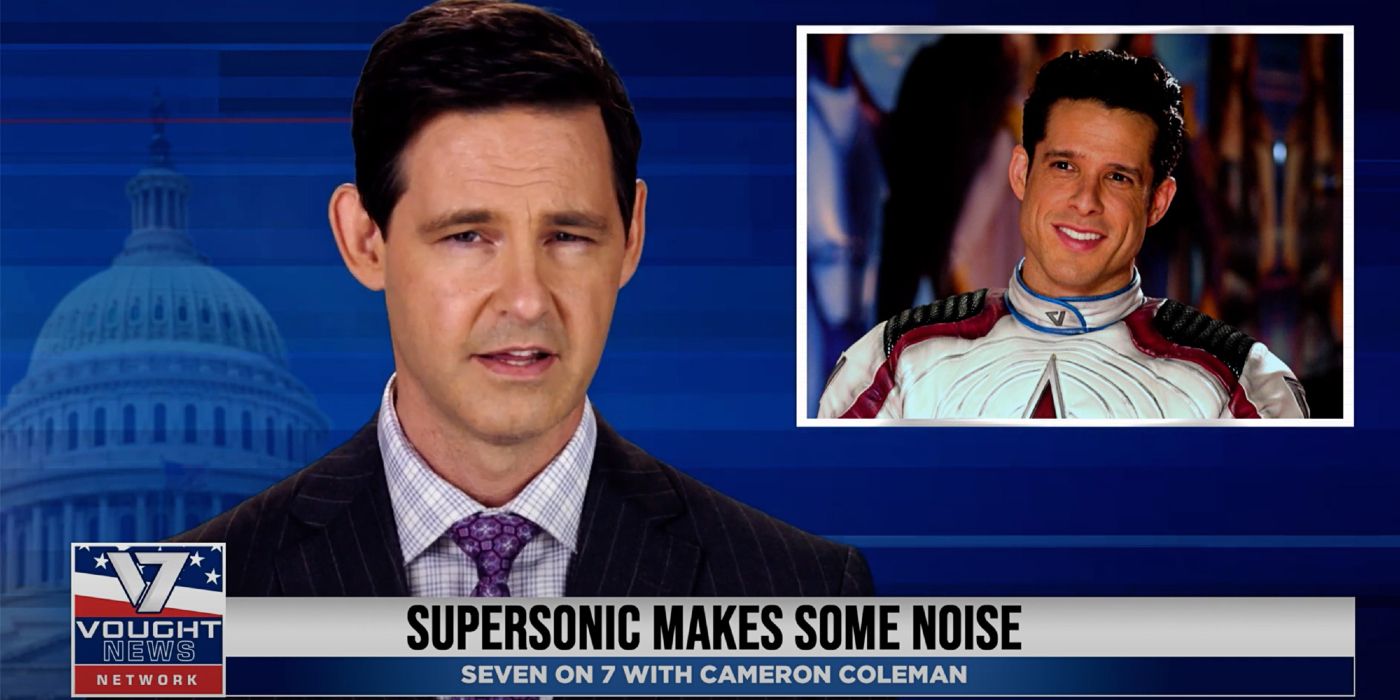 Supersonic on the news in The Boys