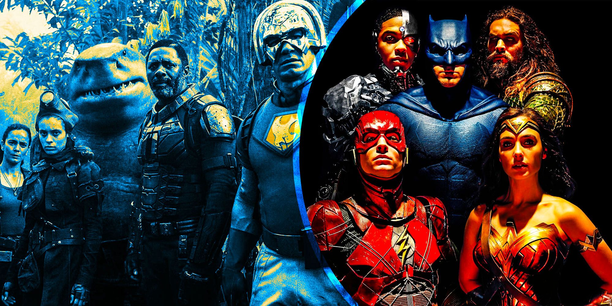 the suicide Squad and the Justice League in DCEU
