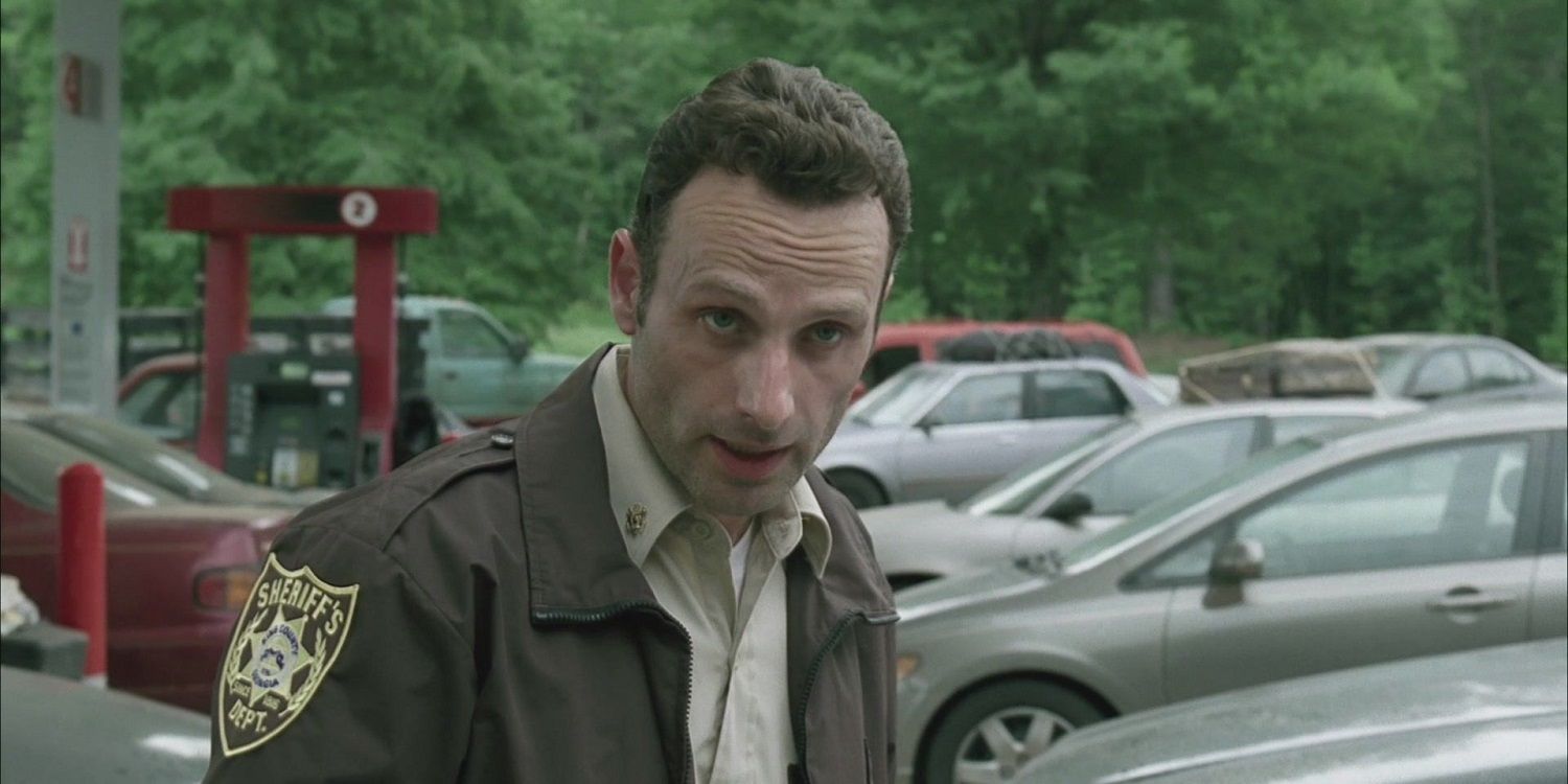 Rick Grimes in the pilot of The Walking Dead