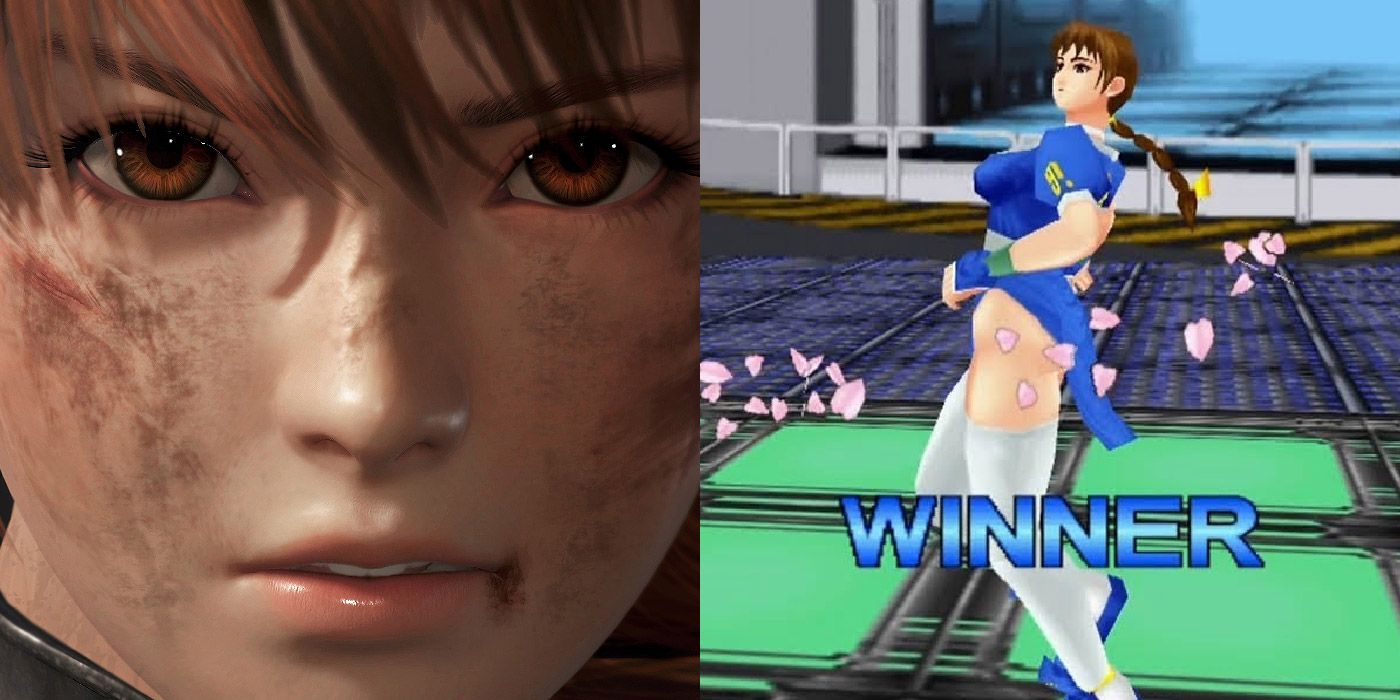 Split image of Kasumi from Dead or Alive