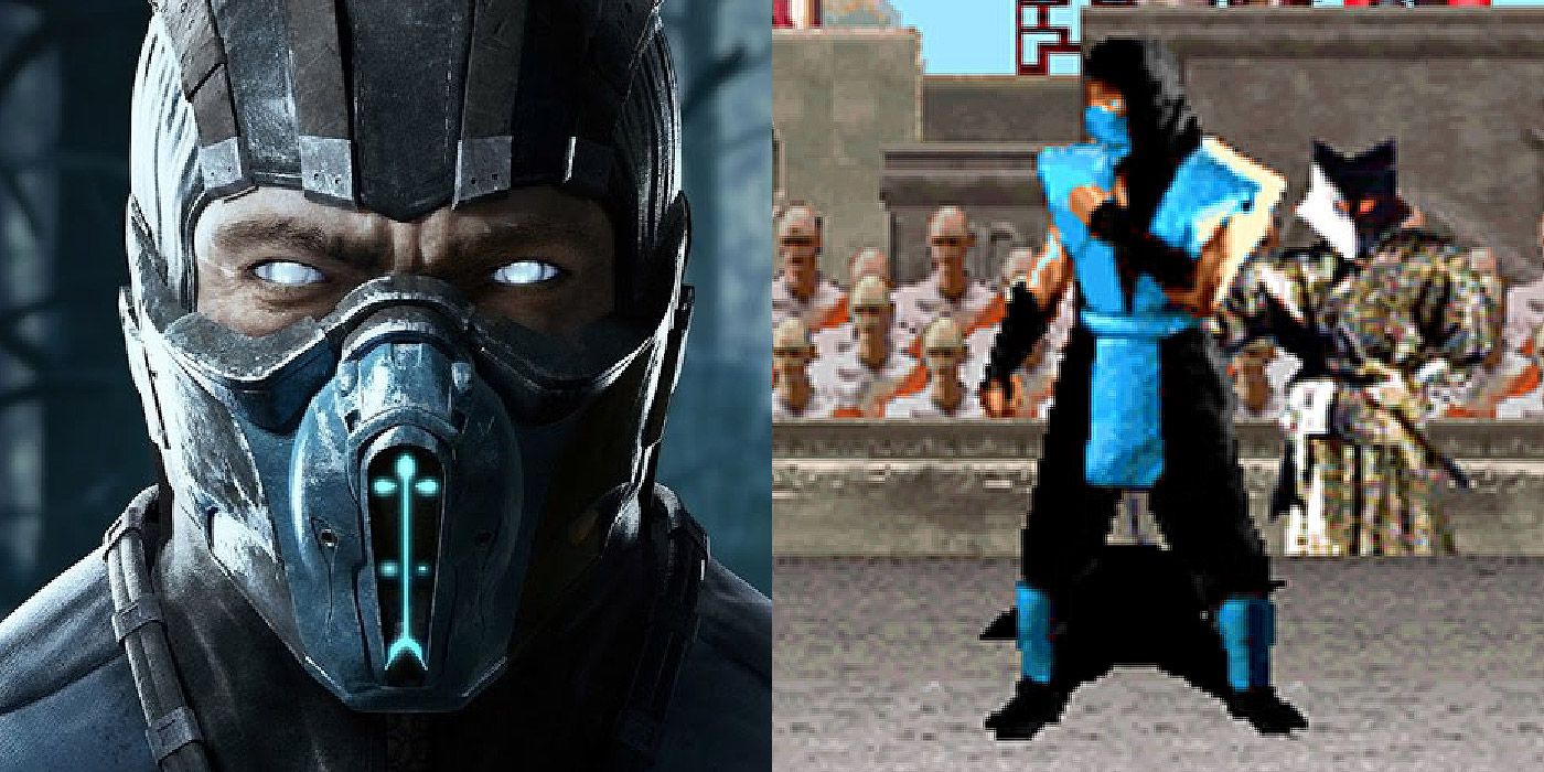 Split image of Sub-Zero from Mortal Kombat