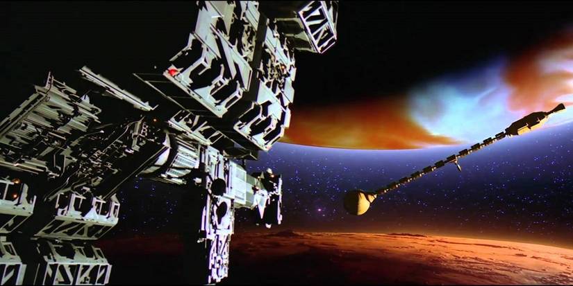 A spaceship and planet in 2010 The Year We Make Contact