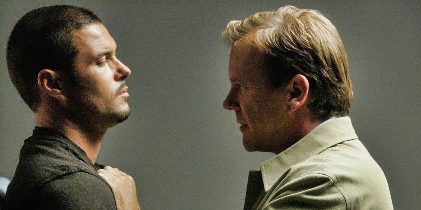Jack Bauer choking Tony Almeida in 24 season 7.