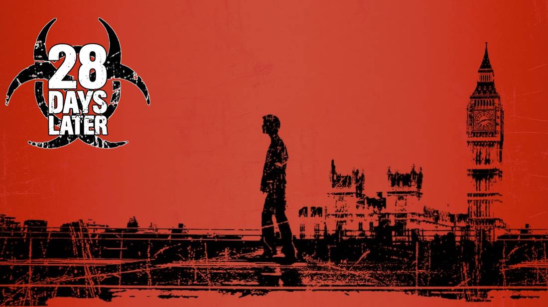 A haunting image from 28 Days Later, showcasing the film's bleak atmosphere