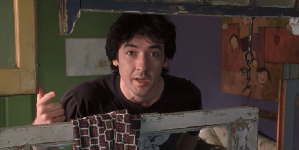 Rob breaking the 4th wall in High Fidelity