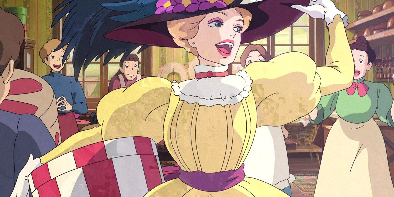 Honey smiling widely in Howl's Moving Castle